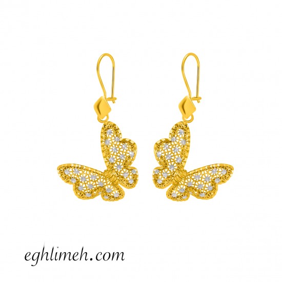  گوشواره طلا 18 عیار  كد ET2132.3.35