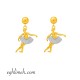  گوشواره طلا 18 عیار  كد ET2152.3.26