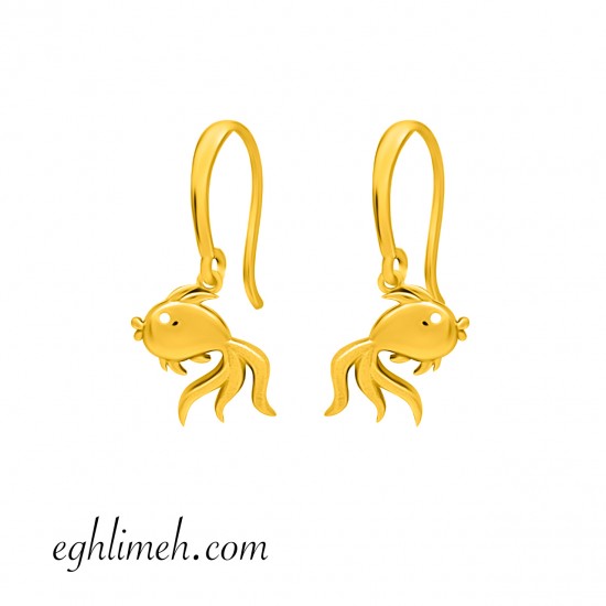  گوشواره طلا 18 عیار  كد ET2157.2.34