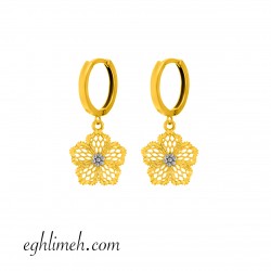  گوشواره طلا 18 عیار  كد ET2162.1.76