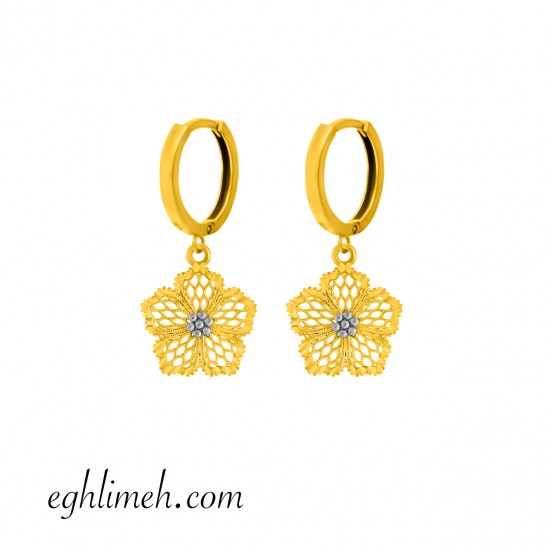  گوشواره طلا 18 عیار  كد ET2162.1.76