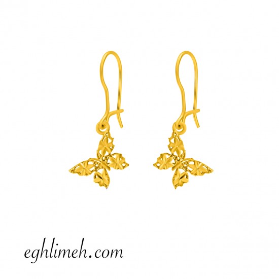  گوشواره طلا 18 عیار  كد ET2167.1.51