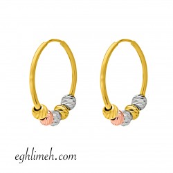  گوشواره طلا 18 عیار  كد ET2195.1.39