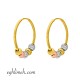  گوشواره طلا 18 عیار  كد ET2195.1.39