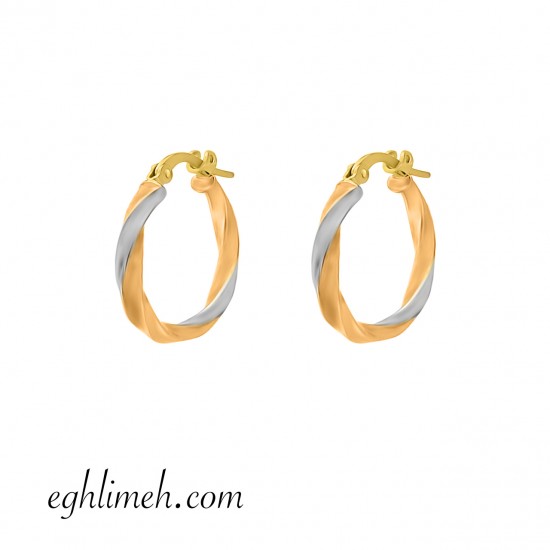  گوشواره طلا 18 عیار  كد ET2201.1.38