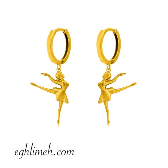  گوشواره طلا 18 عیار  كد ET2202.1.75