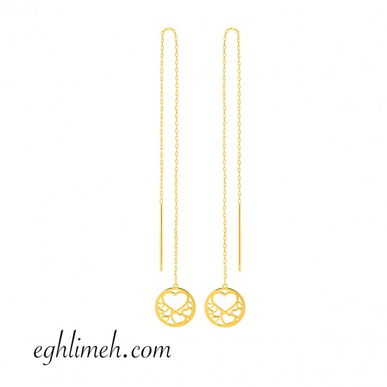  گوشواره طلا 18 عیار  كد ET2212.1.03