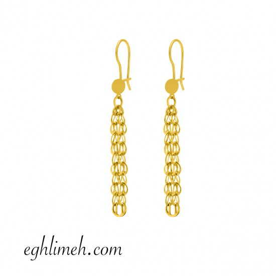  گوشواره طلا 18 عیار  كد ET2349.1.57