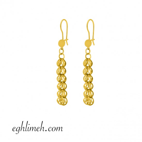  گوشواره طلا 18 عیار  كد ET2350.1.69