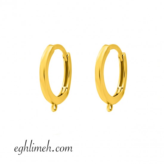 پایه گوشواره طلا 18 عیار  کد RT201.1.08