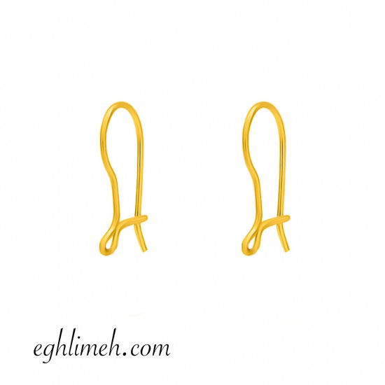 پایه گوشواره طلا 18 عیار  کد RT203.0.43