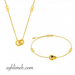 نیم ست طلا 18 عیار کد NT1020.1.66 نیم ست طلا 18 عیار کد NT1020.1.66