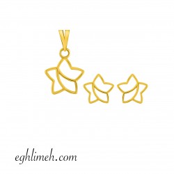 نیم ست طلا 18 عیار کد NT932.0.87 نیم ست طلا 18 عیار کد NT932.0.87