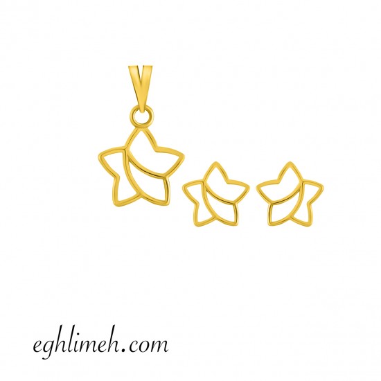 نیم ست طلا 18 عیار کد NT932.0.87