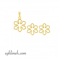 نیم ست طلا 18 عیار کد NT935.1.21 نیم ست طلا 18 عیار کد NT935.1.21