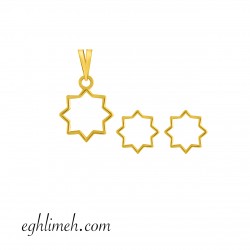 نیم ست طلا 18 عیار کد NT945.0.65 نیم ست طلا 18 عیار کد NT945.0.65