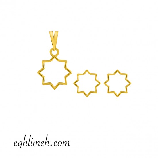 نیم ست طلا 18 عیار کد NT945.0.65