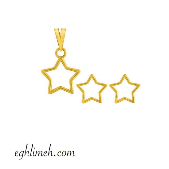 نیم ست طلا 18 عیار کد NT953.0.72