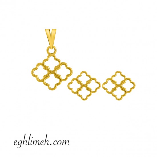 نیم ست طلا 18 عیار کد NT955.0.93