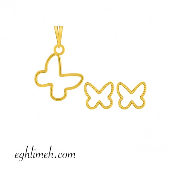 نیم ست طلا 18 عیار کد NT957.1.00