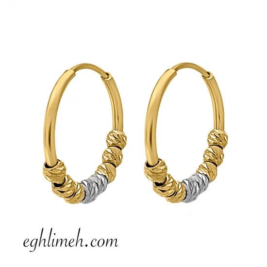  گوشواره طلا 18 عیار  كد ET1030.1.48 