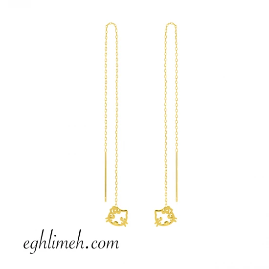  گوشواره طلا 18 عیار  كد ET1312.0.99