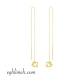  گوشواره طلا 18 عیار  كد ET1312.0.99