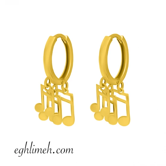  گوشواره طلا 18 عیار  كد ET1534.1.63 