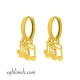  گوشواره طلا 18 عیار  كد ET1534.1.63 