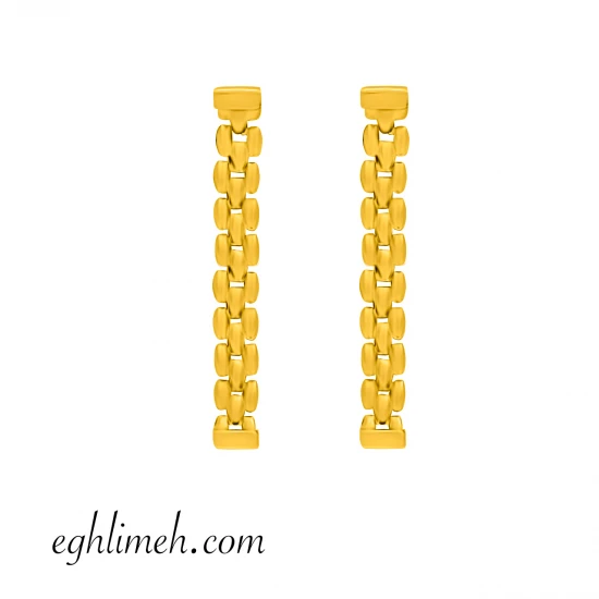  گوشواره رولکس طلا 18 عیار  كد ET2080.2.06